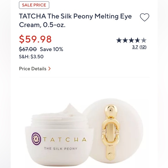 Tatcha Silk Peony Eye Cream in White and Gold - Picture 5 of 6